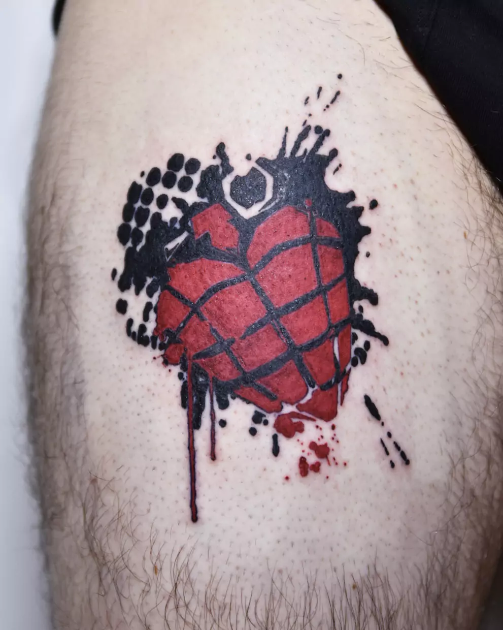 Green Day grenade tattoo
